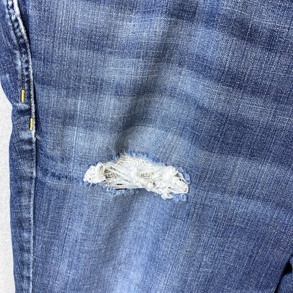 511 Tactical Skinny Jeans Men 38x32 Distressed Blue Stretch Denim Pants Workwear - Picture 5 of 16